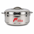 48 Pieces Stainless Steel Casserole Pot with Lid, 3500 ml, Round Covered Cooking Pot for Kitchen Serving