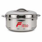 48 Pieces Stainless Steel Casserole Pot with Lid, 3500 ml, Round Covered Cooking Pot for Kitchen Serving