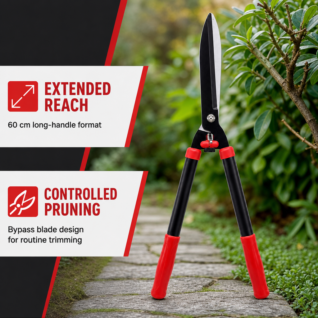 72 Pieces Long-Handle Bypass Lopper, 60 cm, Black and Red, 1 Piece