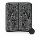 96 Pieces Black Foot Massager Mat, Floor Format with Control Unit, 1 Piece, 42 x 32 x 5 cm