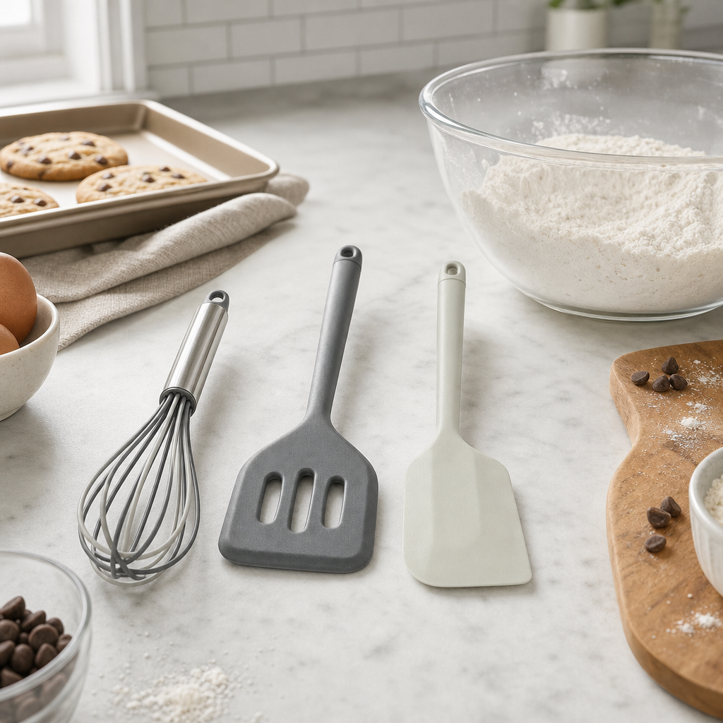 72 Pieces Mini Baking Utensil Set, 3-Piece Whisk, Turner and Spatula Set