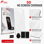 120 Pieces Screen Protectors for iPhone 16 Pro, 5D HD Tempered Glass, Borderless Dustproof Design