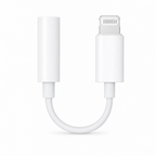 144 Pieces 8-Pin to 3.5mm Headphone Jack Adapter, White, Single Adapter