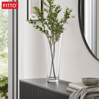 48 Pieces Tall Clear Glass Decorative Vase, Flared Rim, 60 cm