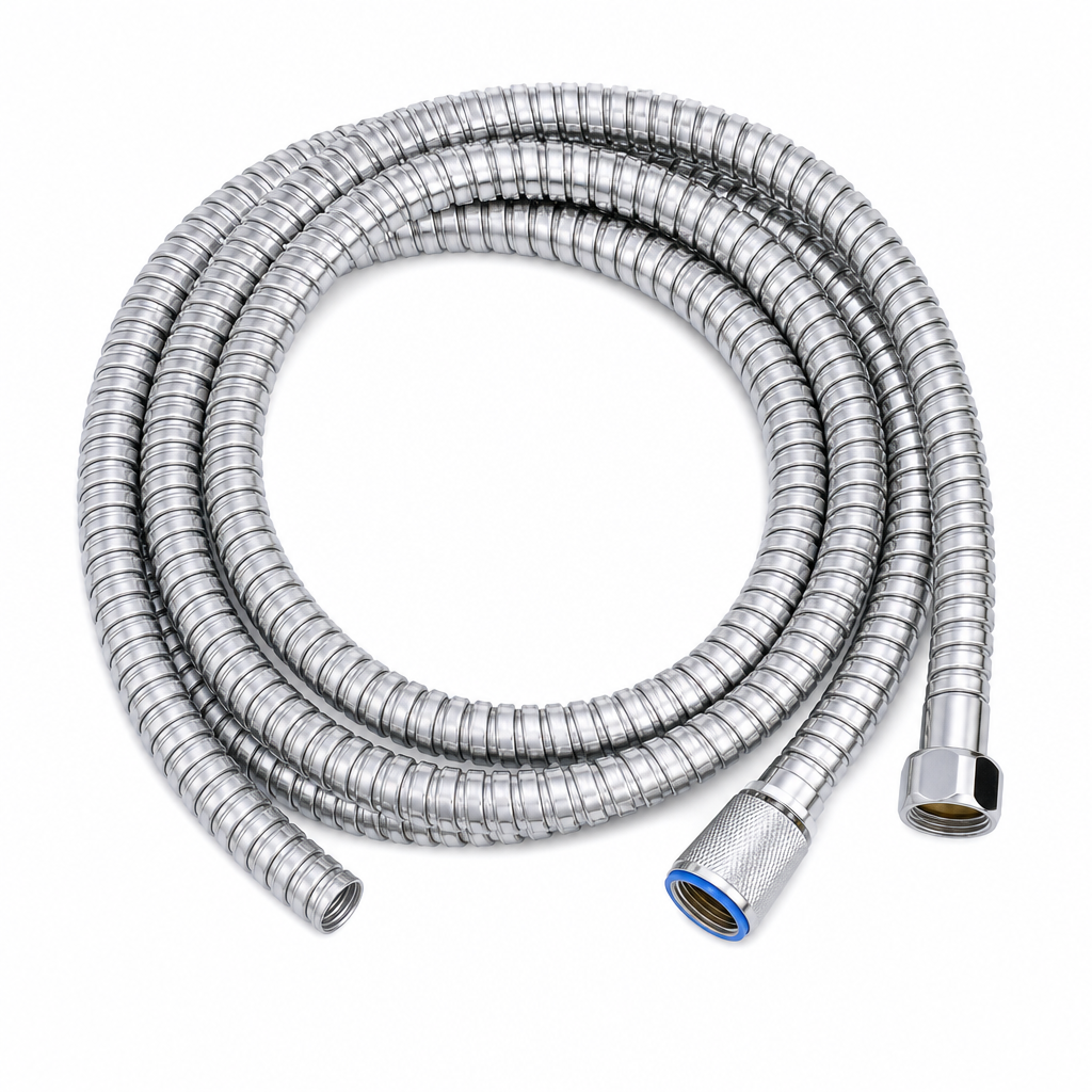 96 Pieces Flexible Stainless Steel Shower Hose, 1.5 m, Silver, 1 Piece