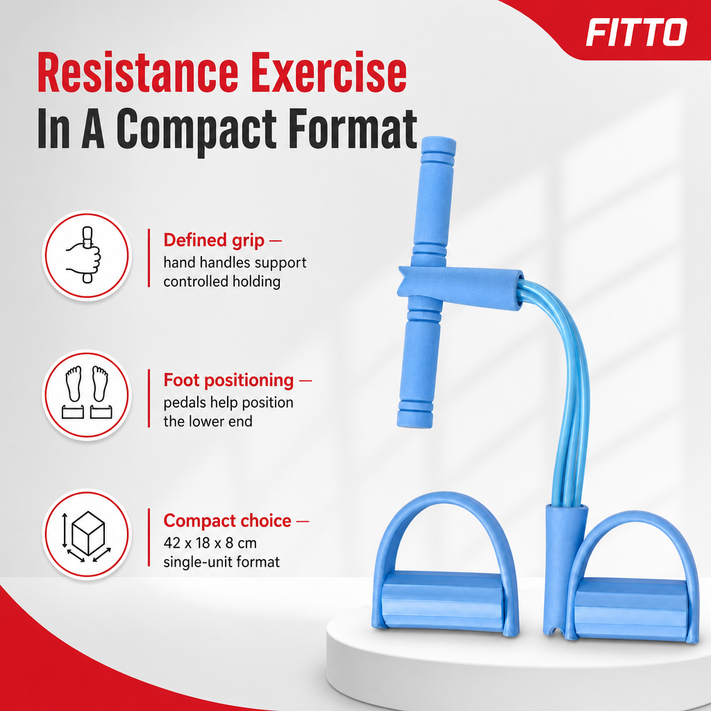 96 Pieces Pull Reducer Resistance Exerciser, Blue, Foot Pedal Handles for Home Workout Training