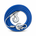 96 Pieces Tow Rope, 8 mm Stainless Steel with Blue Protective Covering, 4 m, Blue and Silver, 1 Piece