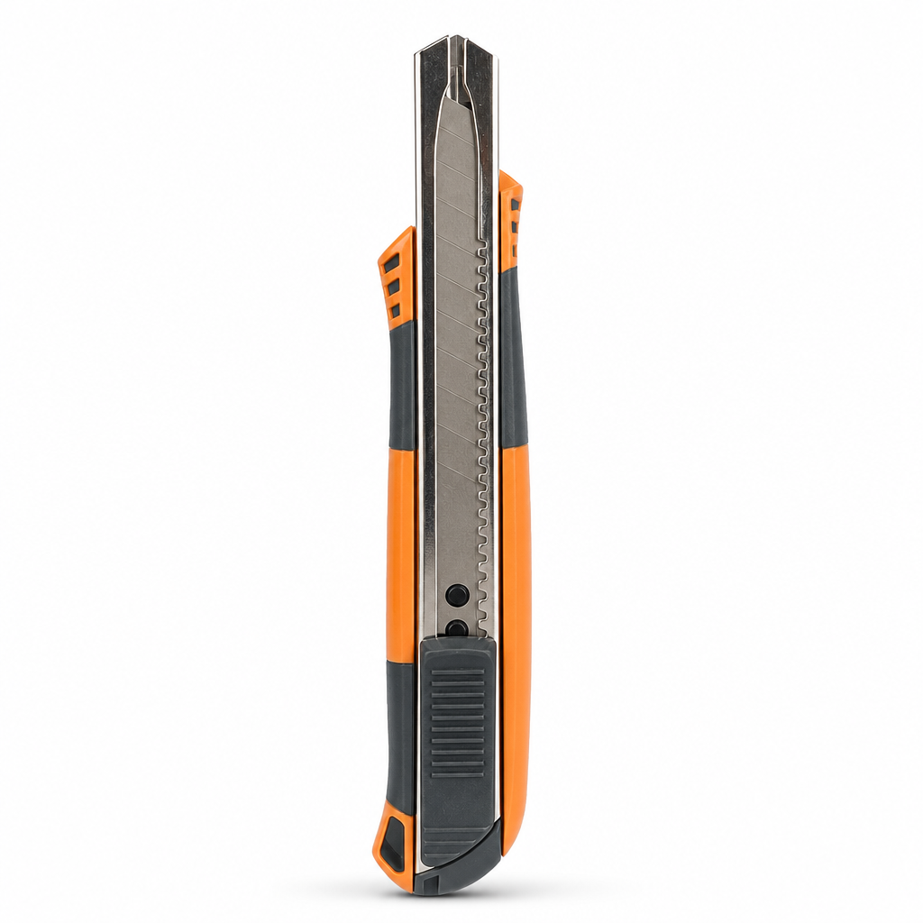 120 Pieces Utility Knives, 9mm Blade Cutter with Grey and Orange Handle, 20 cm