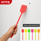 240 Pieces Assorted Colour Plastic Fly Swatters with Long Handles, 6 Pieces