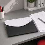 240 Pieces Black and White Plastic Button Document Folder, 1 Piece, 33 x 24 cm