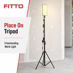 48 Pieces Outdoor LED Work Light with Tripod Stand, Carry Handle and Rectangular Light Head