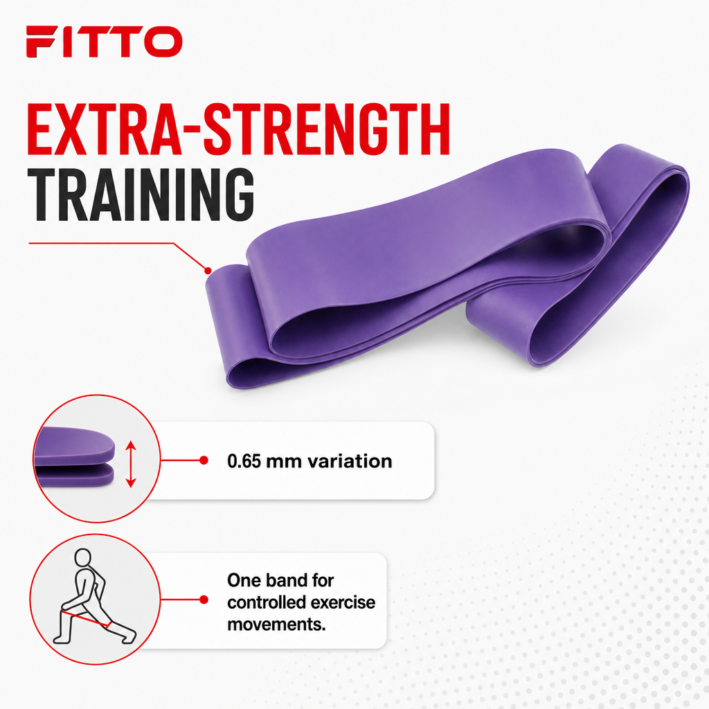 96 Pieces Resistance Bands for Exercise and Fitness, Extra Strength, 0.65 mm, Single Band
