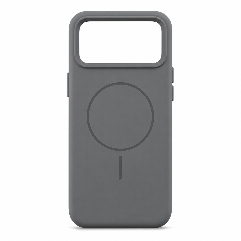 120 Pieces Silicone Magnetic Phone Cases with Raised Camera Protection for Pro Smartphone, Gray