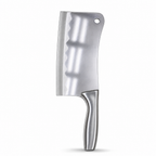 60 Pieces 8 Inch Stainless Steel Kitchen Cleaver with Metal Handle, Silver, 1 Piece