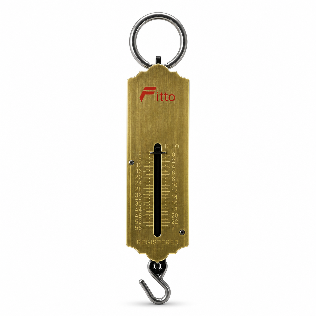 120 Pieces Mechanical Spring Hanging Scale, 25 kg Capacity, 15 cm Brass Body, Manual Weighing Tool, 1 Piece