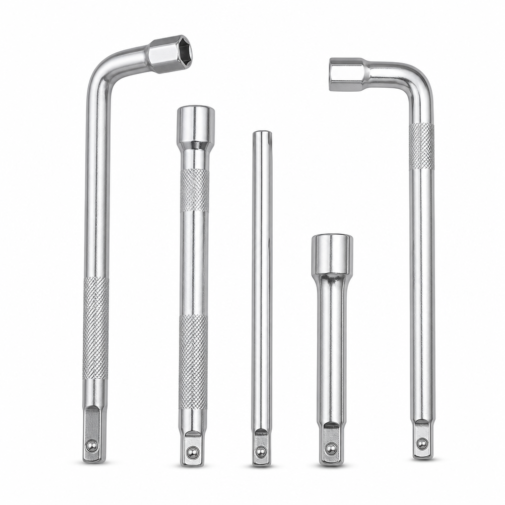 96 Pieces L-Type Socket Wrench Bar Set, 30 cm, Silver, 5 Pieces