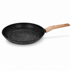 48 Pieces Forged Aluminium Frying Pan, 24 x 4.7 cm, Round Black Cookwares Without Lid
