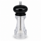 144 Pieces Manual Pepper Grinder, Black and Clear, Hand-Operated Seasoning Mill, 25 x 8 x 8 cm, 1 Piece