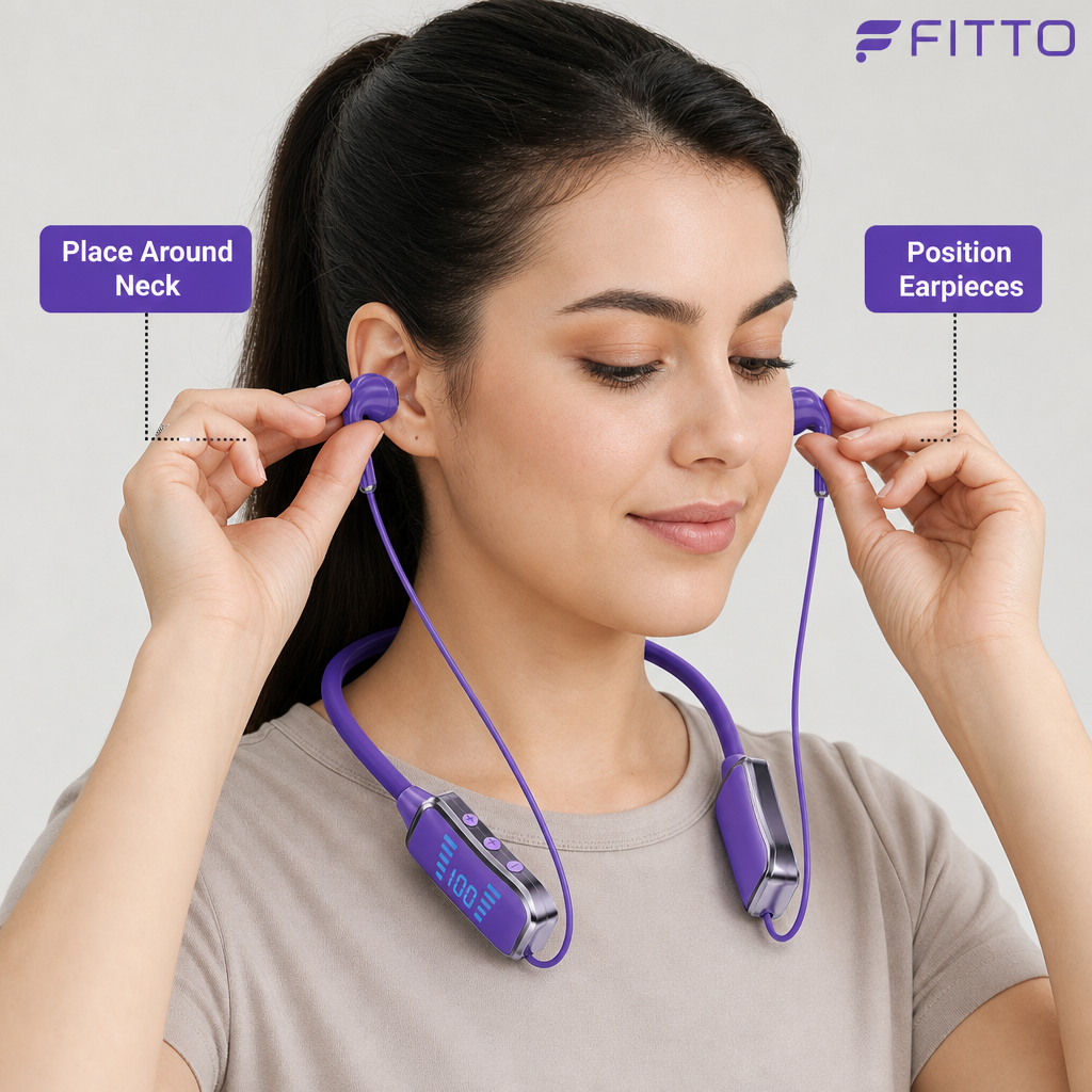 96 Pieces Wireless Neckband Earphones with 48H Playtime, 380-Degree Flexible Band and LED Display