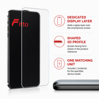 96 Pieces 5D Tempered Glass Screen Protectors for Smartphone, ESD Anti-Static, 1 Pack