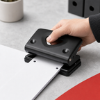 120 Pieces Mini Two-Hole Paper Punches, Black, 6 mm Holes, 80 mm Hole Distance, 10-Sheet Capacity, 103 x 60 x 56 mm