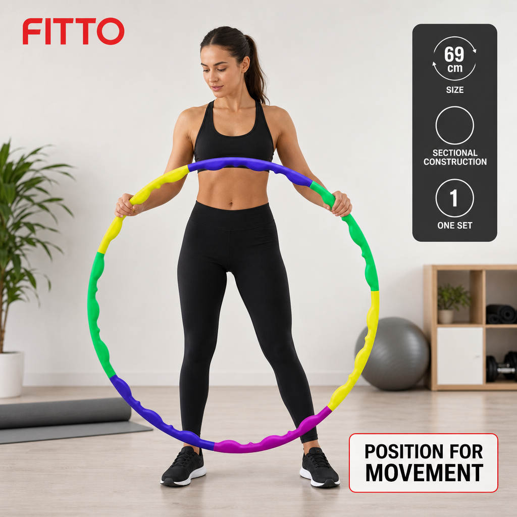 120 Pieces Massage Hoop 69 cm, Sectional Fitness Hoop With Textured Segments, Multicolor
