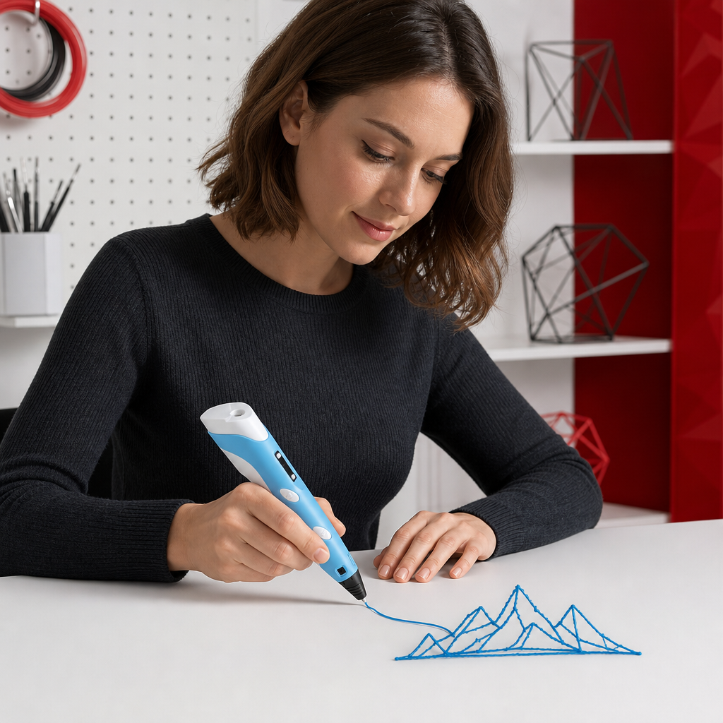 96 Pieces 3D Printing Pens, Blue, One Piece Creative Modeling Tool