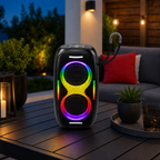 48 Pieces Outdoor Waterproof Wireless Speaker with RGB Light and Dual Sound, 28 x 15 x 13 cm