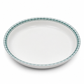 120 Pieces White Round Melamine Serving Plate with Raised Rim, 30 cm, 1 Piece