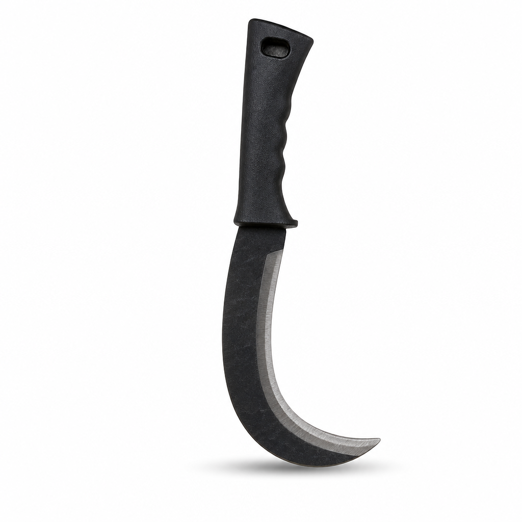 96 Pieces Curved Garden Sickle with Black Rubber Handle, 35 cm, 1 Piece