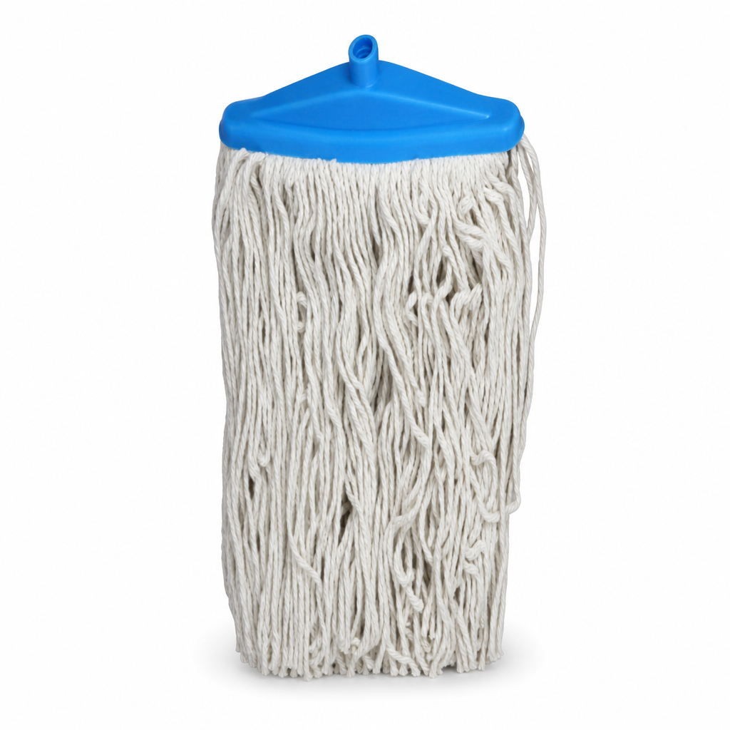 96 Pieces Cotton Mop Head, 300 g, Blue and White, 35 x 18 x 12 cm