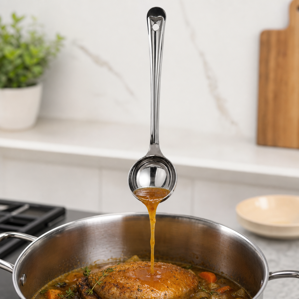 120 Pieces Stainless Steel Basting Ladle, Size No. 3, 28 cm Kitchen Cooking Utensils