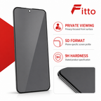 144 Pieces Screen Protectors for A35, 5D Privacy Tempered Glass with 9H Hardness