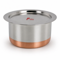 48 Pieces Stainless Steel Cooking Pan with Copper Bottom, 26 cm