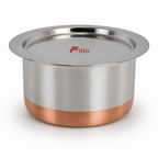 48 Pieces Stainless Steel Cooking Pan with Copper Bottom, 26 cm