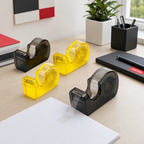 144 Pieces Self Adhesive Crystal Clear Tape with Dispenser, 4 Sets