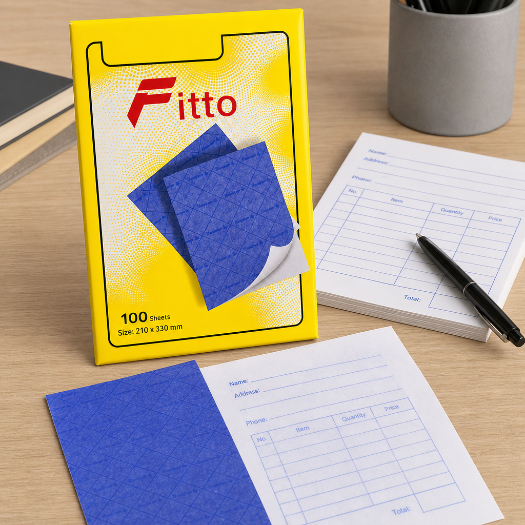 120 Pieces Carbon Papers, Blue, 210 x 330 mm, 100 Sheets for Handwritten and Document Transfers