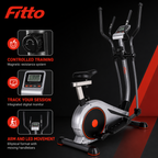 48 Pieces Elliptical Trainers with Magnetic Resistance, Digital Monitor and Heavy-Duty Frame, 120 kg User Weight