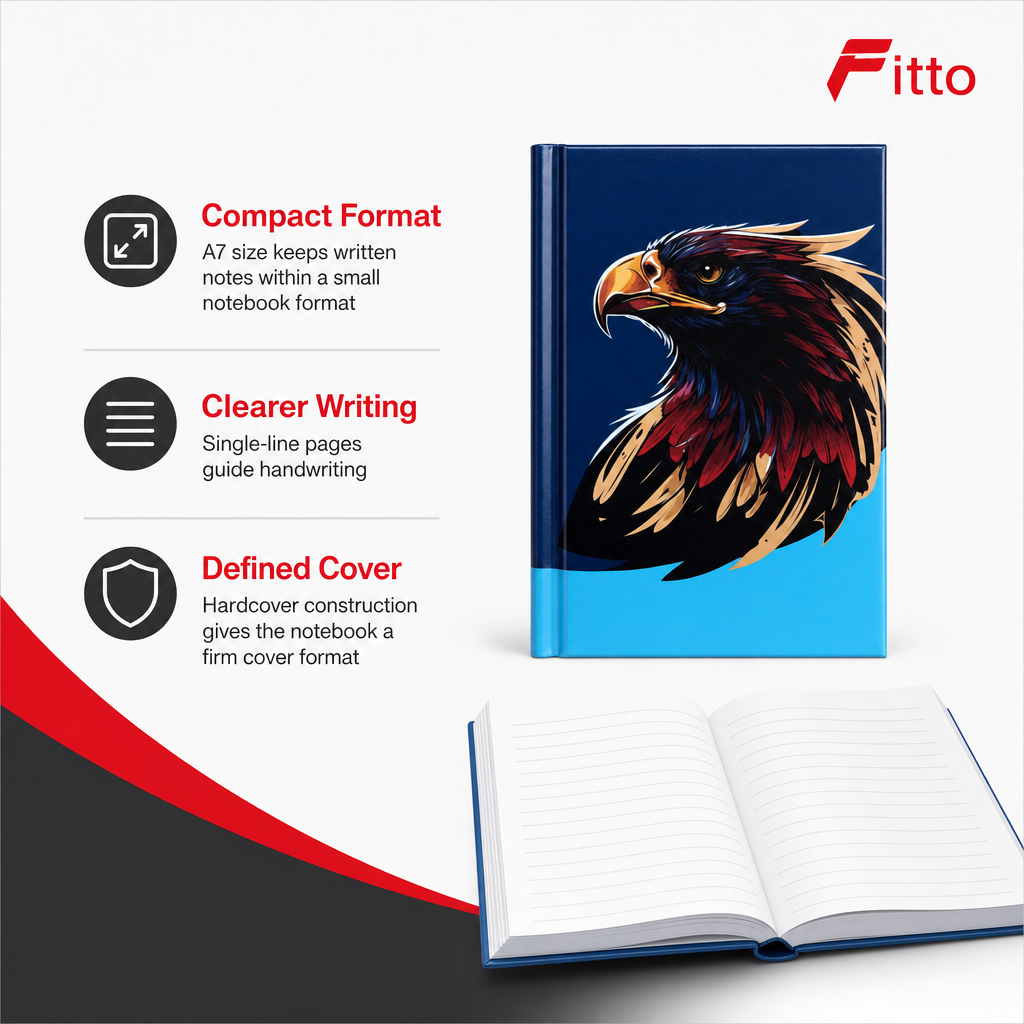 240 Pieces A7 Hardcover Notebook, Single-Line Pages, Assorted Graphic Cover, 1 Piece