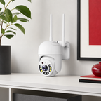 60 Pieces White Wi-Fi Smart Security Cameras with Dual Antennas, 1 Piece