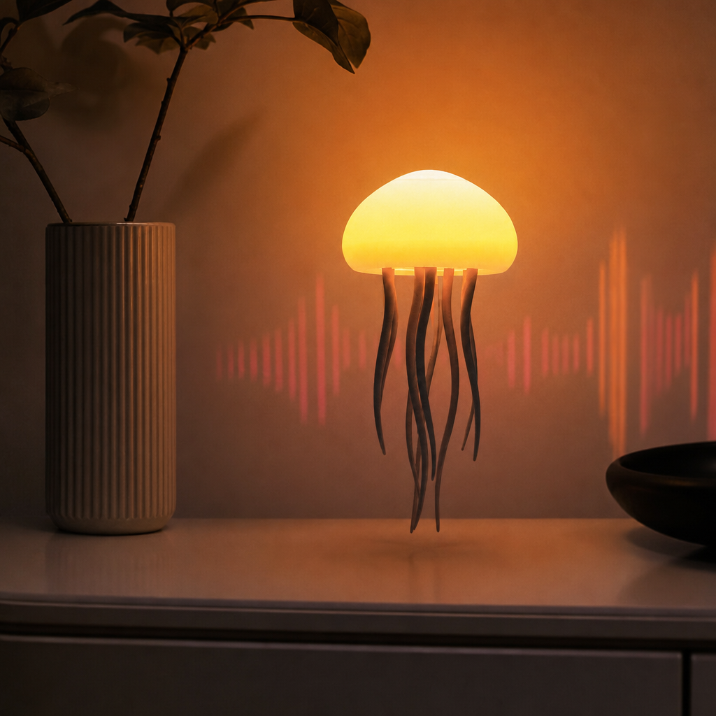 96 Pieces White Sound-Activated Colour Mood Light, 1 Piece, 18 x 10 x 6 cm