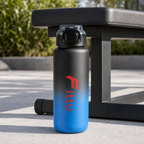 96 Pieces Sports Water Bottles 1000ml with Flip Lid and Carry Handle, Blue