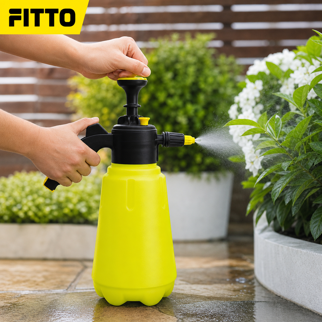 96 Pieces 3-Litre Plastic Pressure Sprayer Bottle with Pump Handle, Assorted Colour, 1 Piece