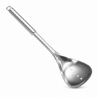 96 Pieces Stainless Steel Slotted Spoon, 34 cm, Silver Serving Utensil for Draining and Lifting Food