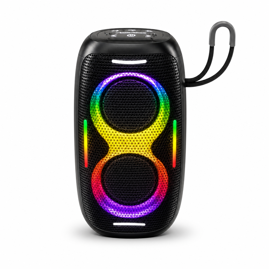 48 Pieces Outdoor Waterproof Wireless Speaker with RGB Light and Dual Sound, 28 x 15 x 13 cm
