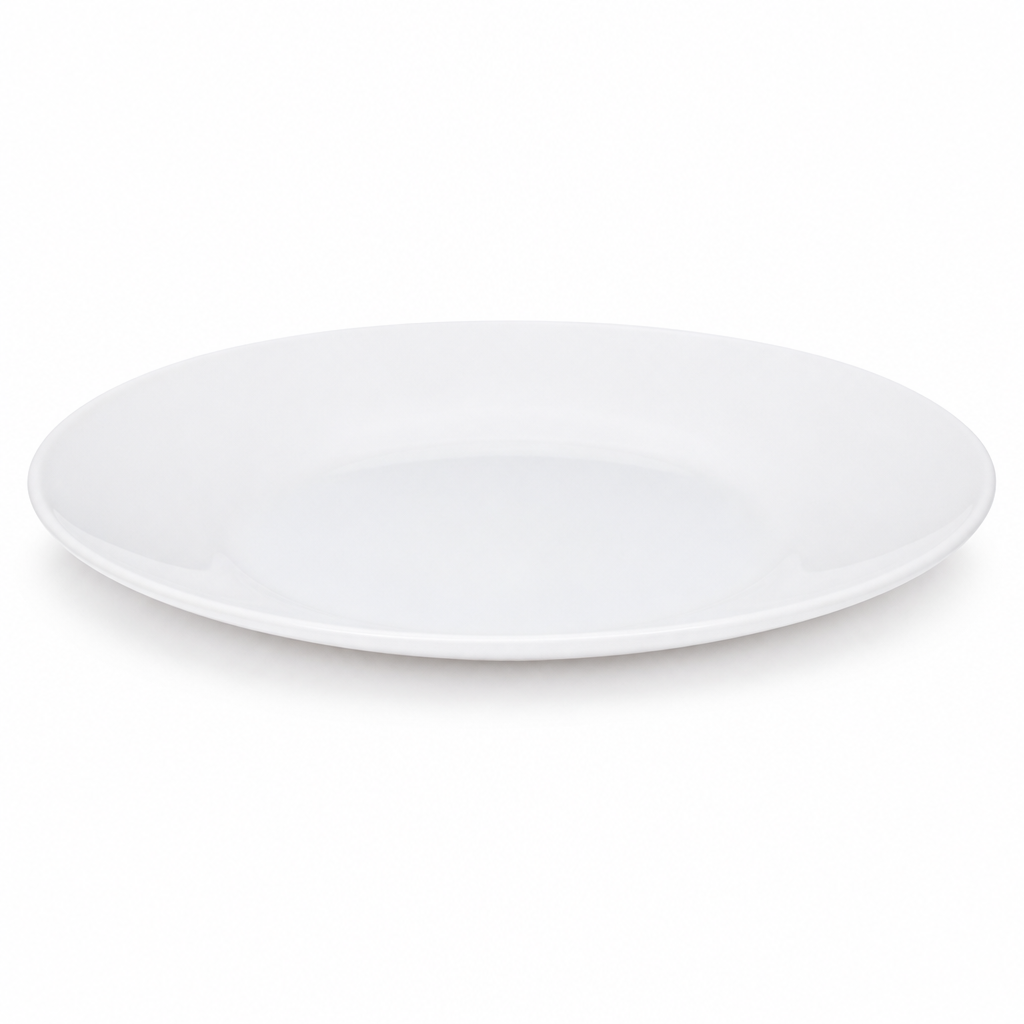 96 Pieces Opal Dessert Plate, 8.5 Inch, Round Serving Plate for Desserts and Snacks