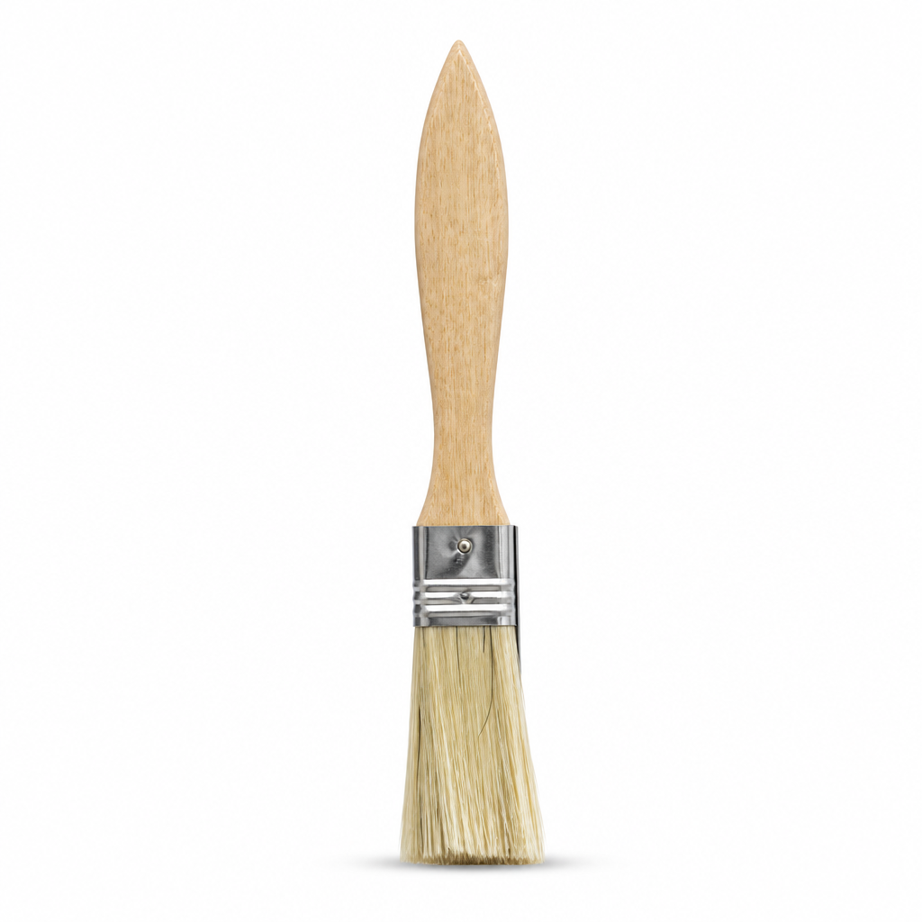 240 Pieces Wooden Handle Paint Brush, 1 Inch, Single Brush for Painting Projects