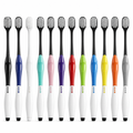 96 Pieces Adult Toothbrushes, Soft Bristles, Assorted Colours, 12 Pieces