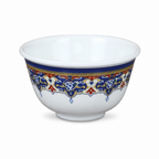 240 Pieces Melamine Rice Bowl, 3.5 Inch, White With Decorative Band, Single Piece