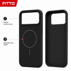 120 Pieces Magnetic Phone Cases with Raised Camera Protection, Silicone Design, Black